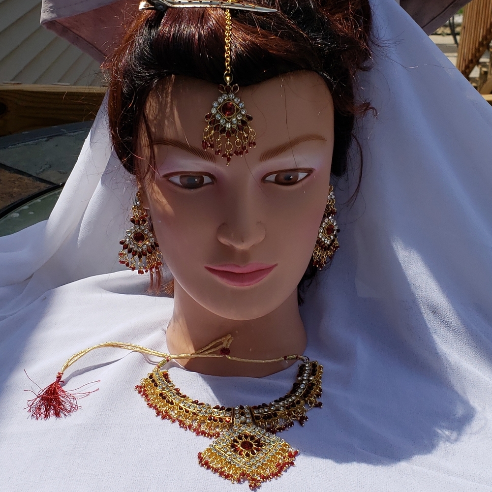 Kundan jewelry sey